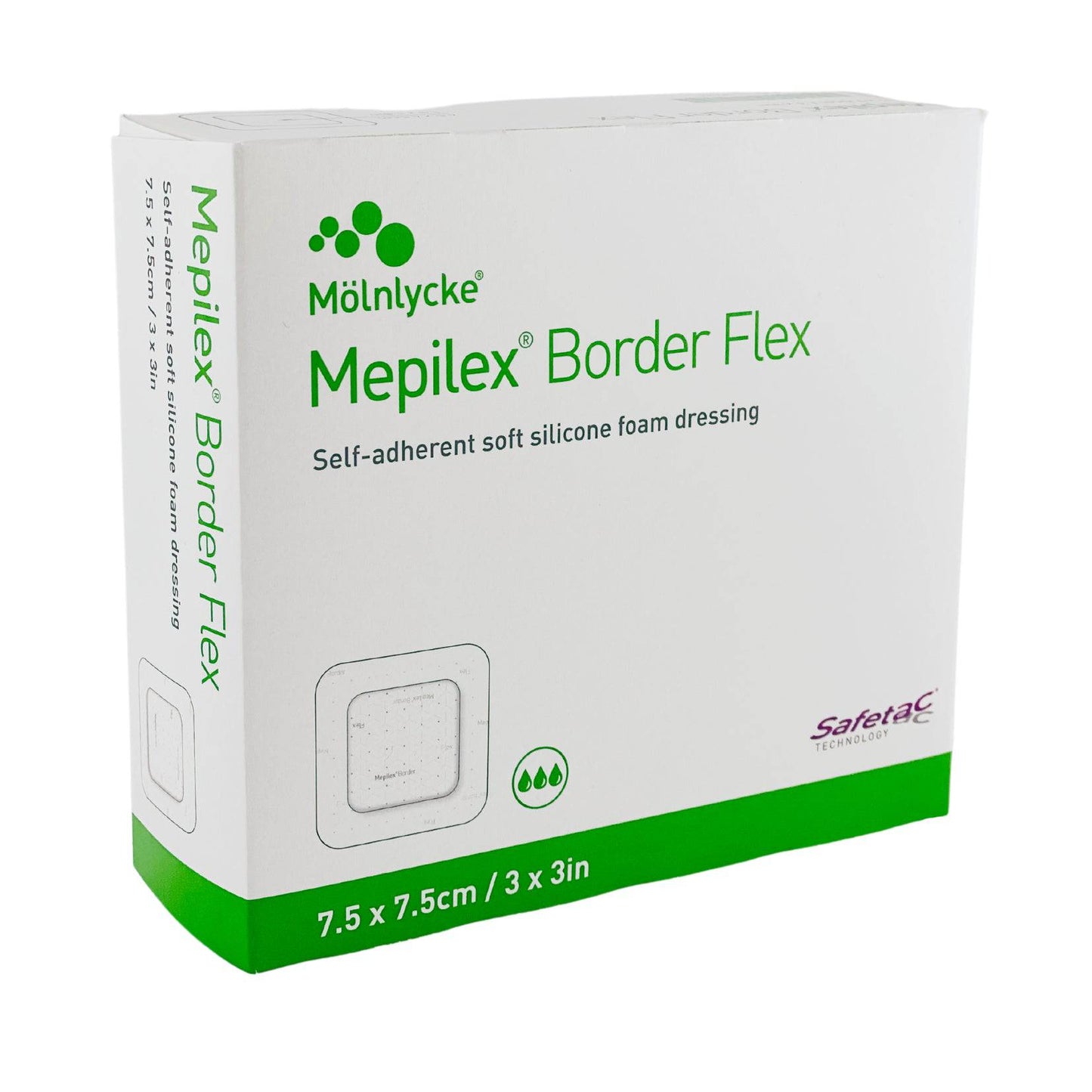 Mepilex Border Flex 7.5cm x 7.5cm Box (10) - First Aid Distributions