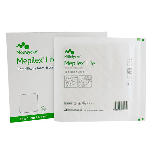 Mepilex Lite 15cm x 15cm Box (5) - First Aid Distributions