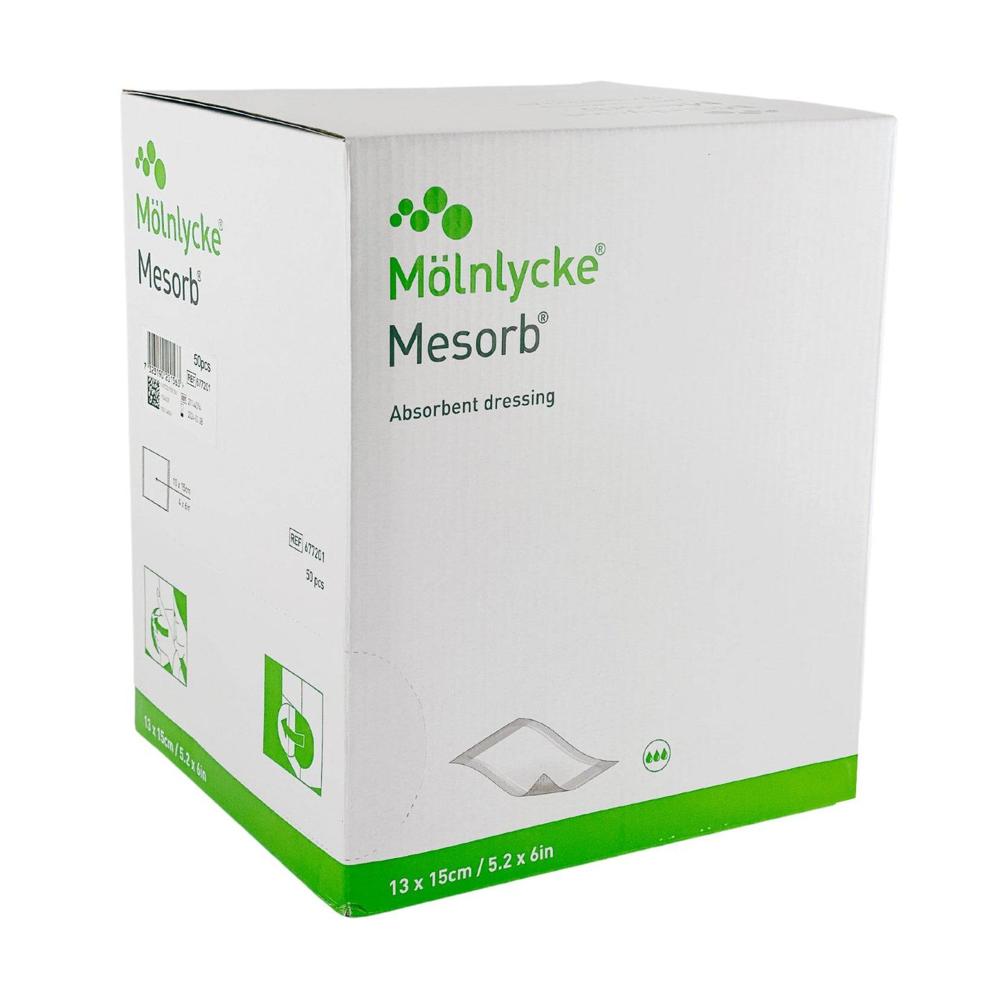 Mesorb Wound Dressing 13cm x 15cm Box (50) - First Aid Distributions