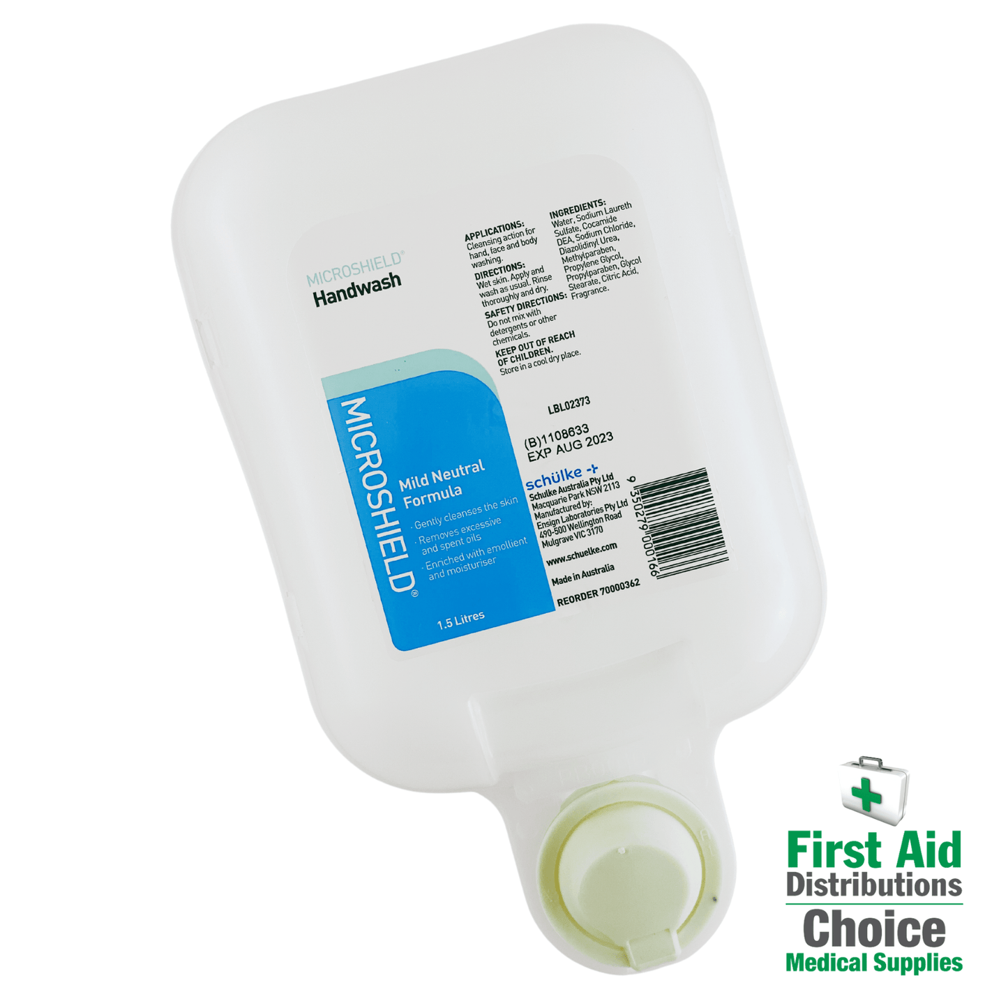 Microshield Handwash 1.5L (1) - First Aid Distributions