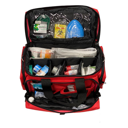 Model 23 BLUE National Workplace First Aid Kit - Trauma Bag Red - First Aid Distributions