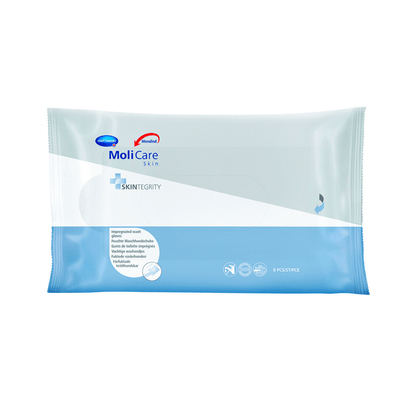 MoliCare Skin Wash Gloves (8) - First Aid Distributions