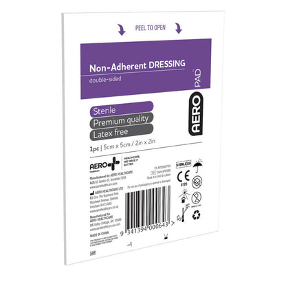 Non Adherent Dressing 5cm x 5cm - Aero (50) - First Aid Distributions