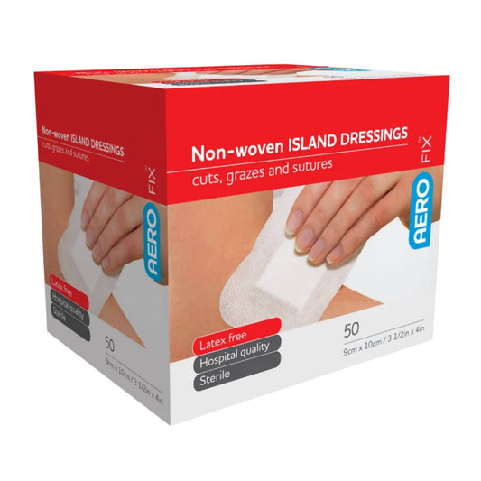 Non Woven Island Dressing 9cm x 10cm - Aero (50) - First Aid Distributions