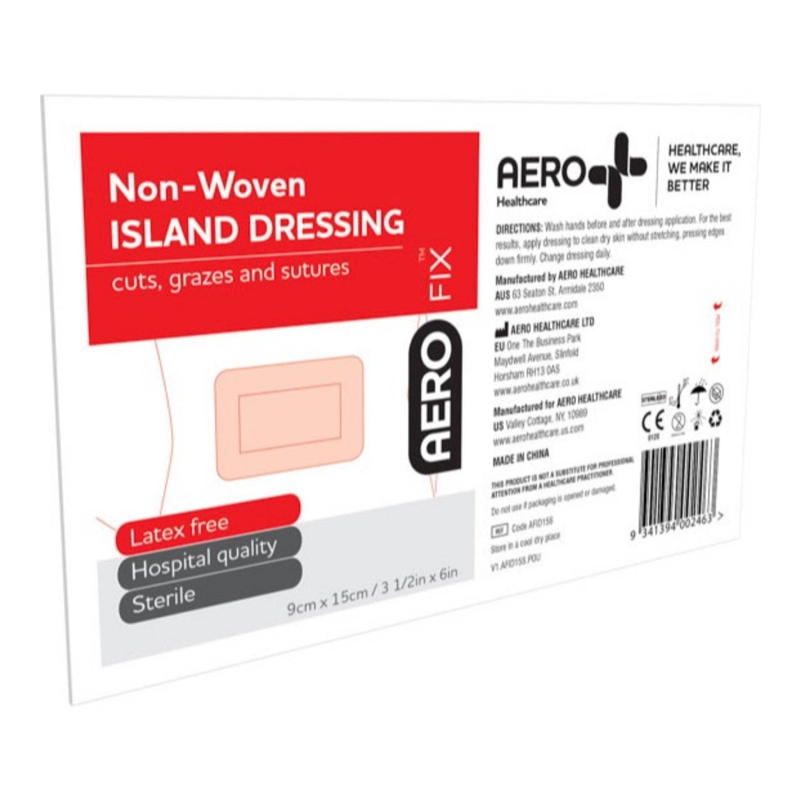 Non Woven Island Dressing 9cm x 15cm - Aero (20) - First Aid Distributions