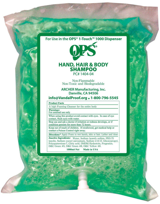 OPS Foaming Hand Hair & Body Wash 2 x 1 litre - First Aid Distributions