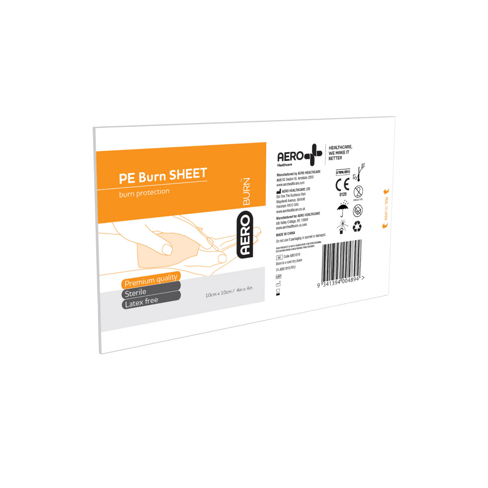 Polyethylene Burn Sheet - Aero (1) - First Aid Distributions