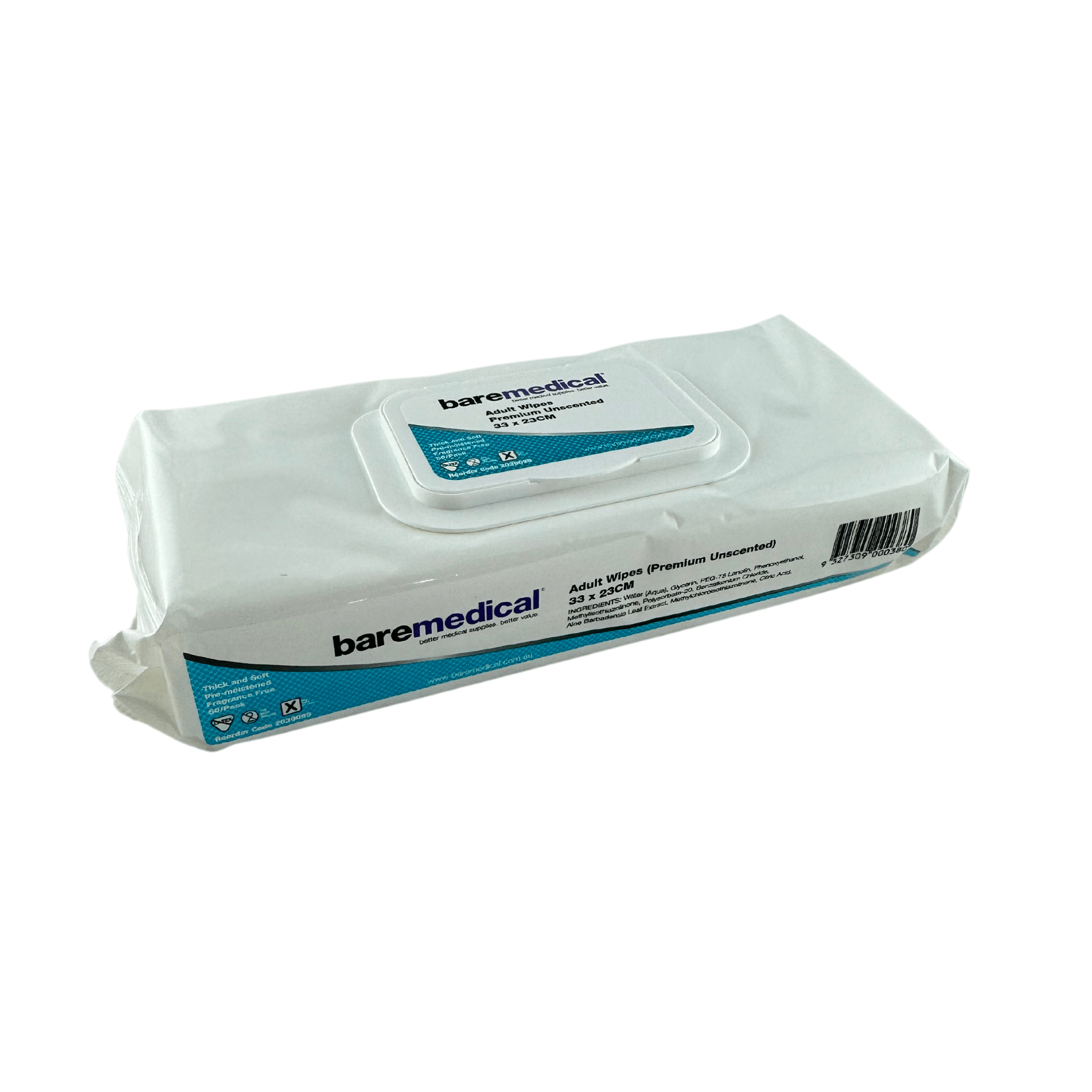 Premium Adult Wipes - Baremedical (50) - First Aid Distributions