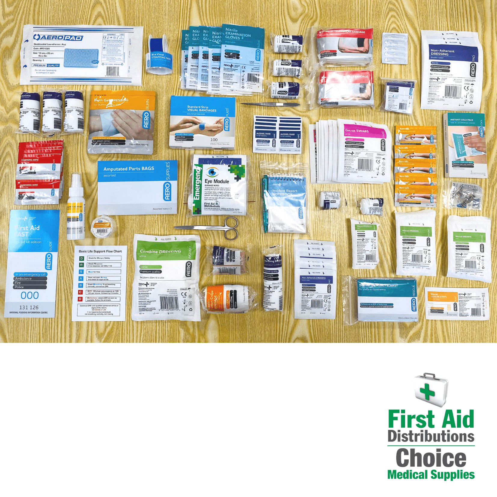 REFILL First Aid Kit Pack - Model 1 BLUE - First Aid Distributions