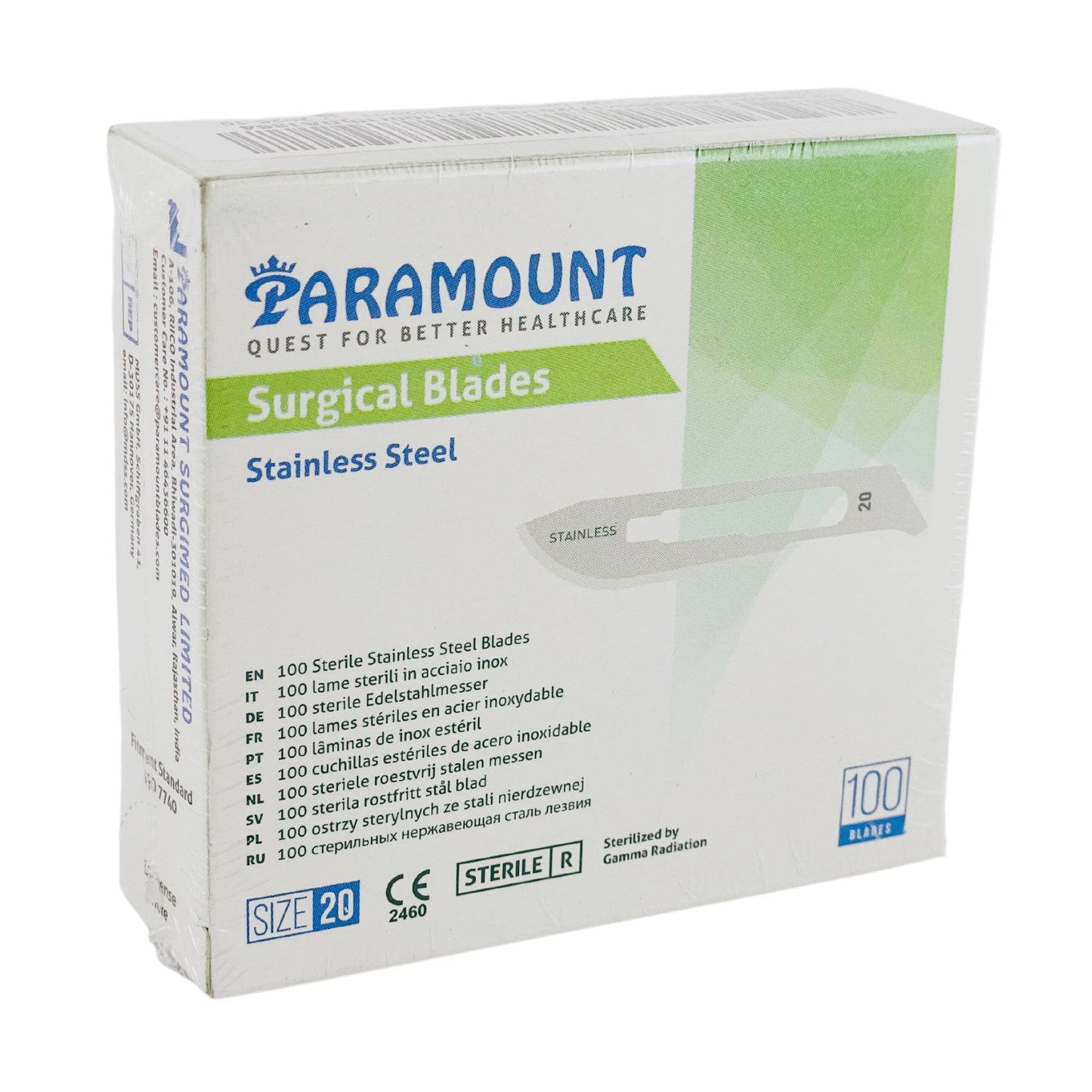 Scalpel Blades Box - Size 20 (100) - First Aid Distributions