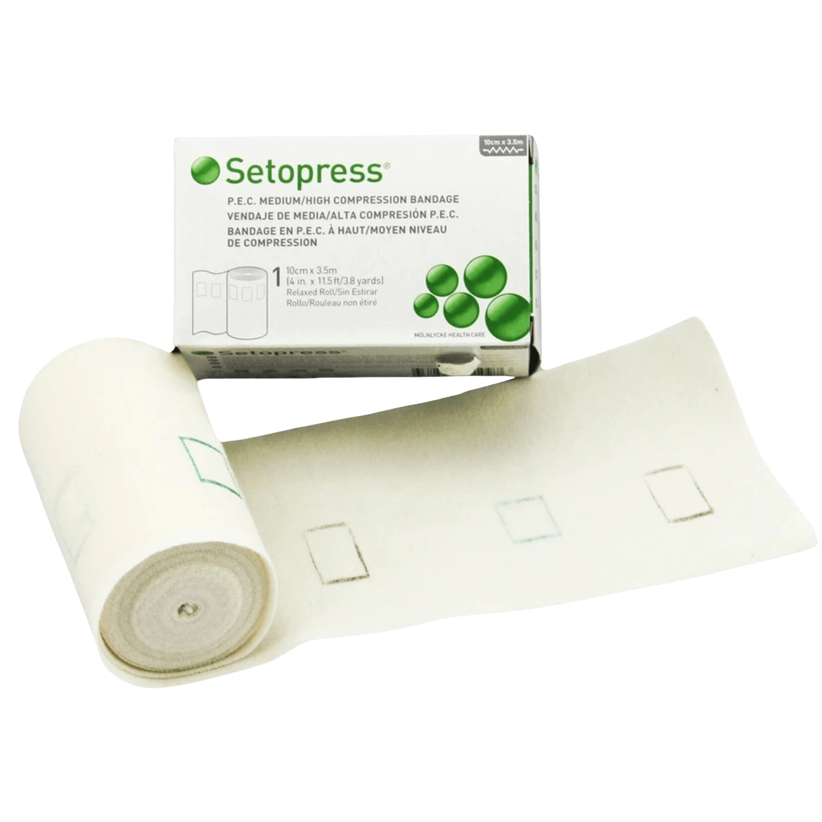 Setopress Compression Bandage 10cm x 3.5m (1) - First Aid Distributions