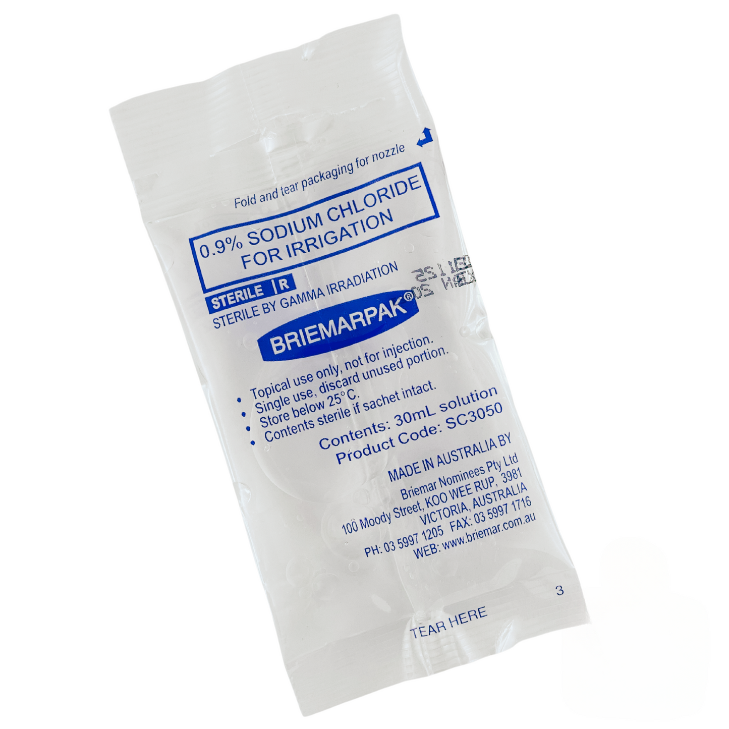 Sodium Chloride 0.9% Sachet 30ml (1)