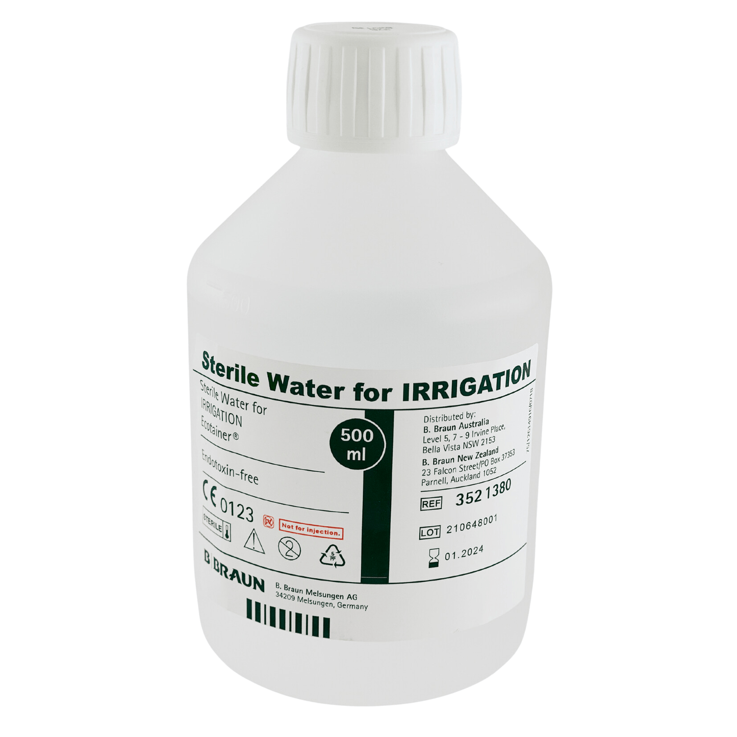 Sterile Water for Irrigation Bottle (1) - First Aid Distributions