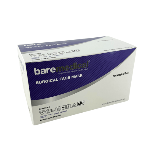 Surgical Mask Level 3 - Bare Medical (50) - First Aid Distributions