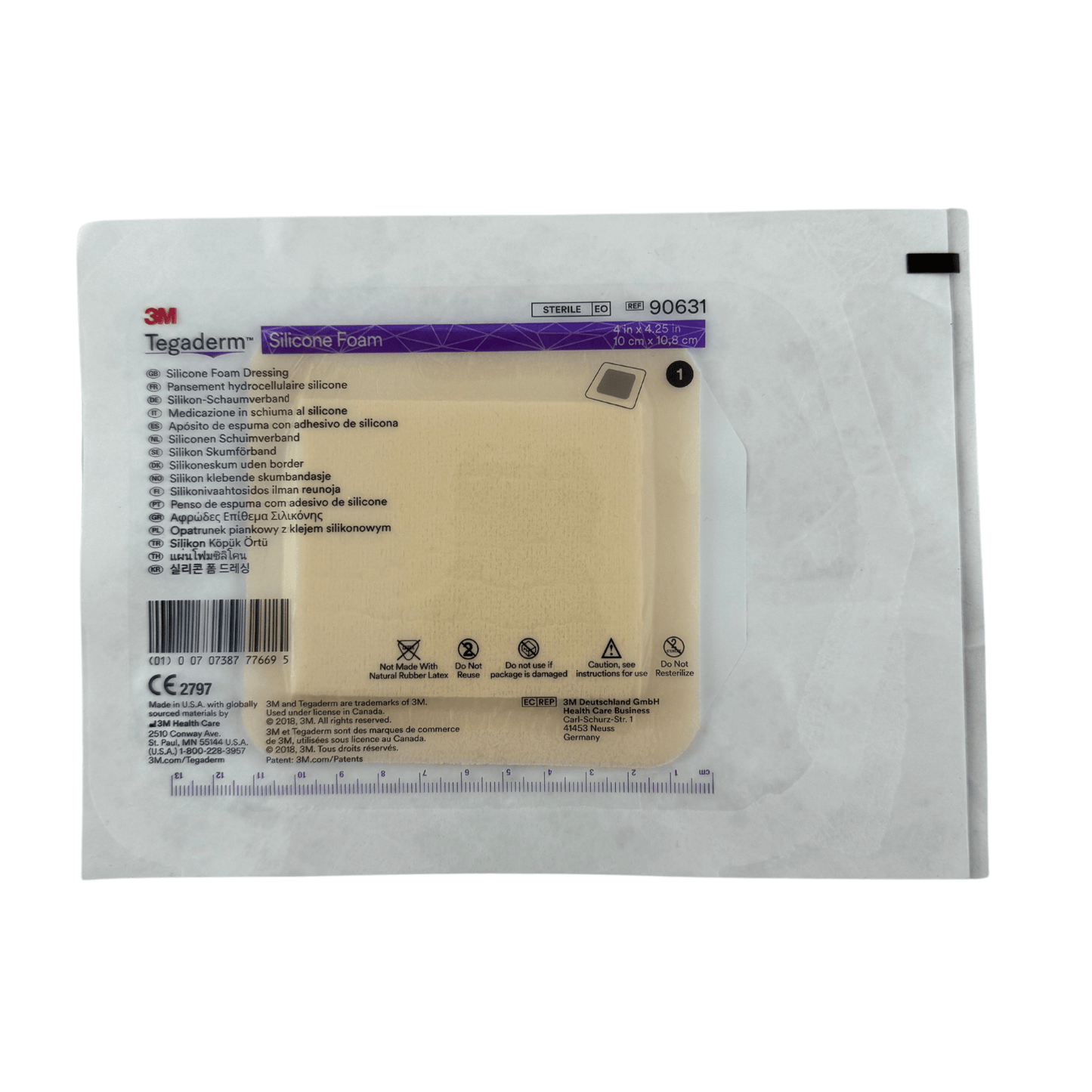 Tegaderm Silicone Foam 10cm x 11cm - First Aid Distributions