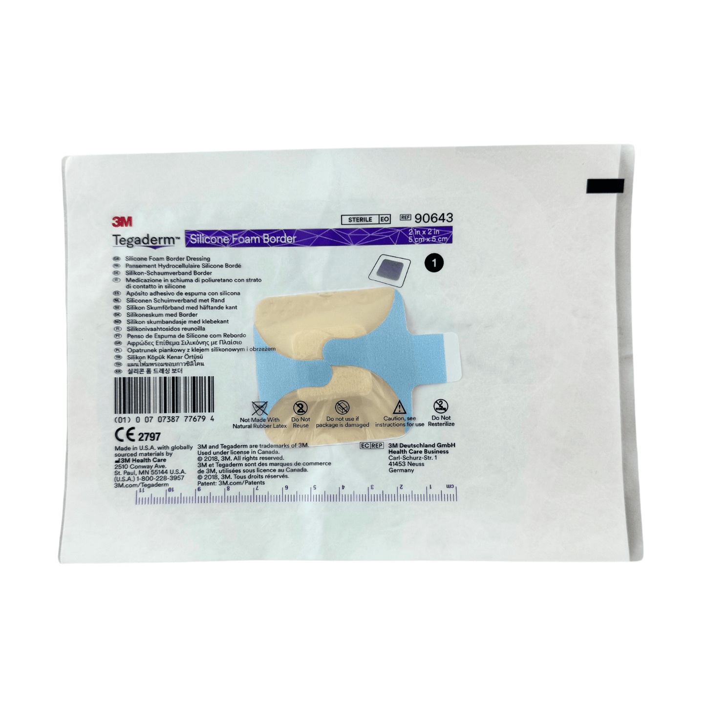 Tegaderm Silicone Foam Border (1) - First Aid Distributions