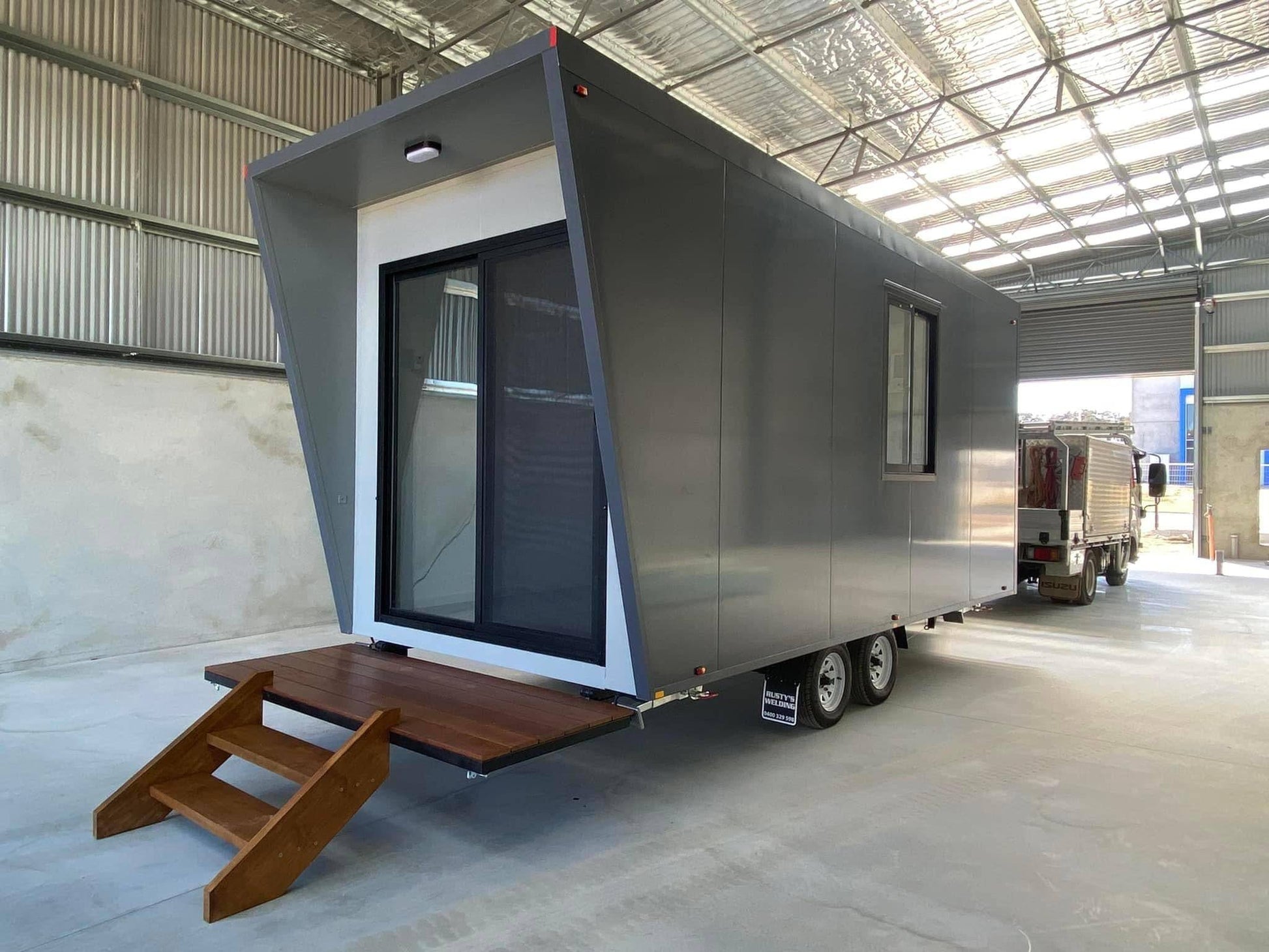 Transportable Office Cabin Tandem Trailer - First Aid Distributions