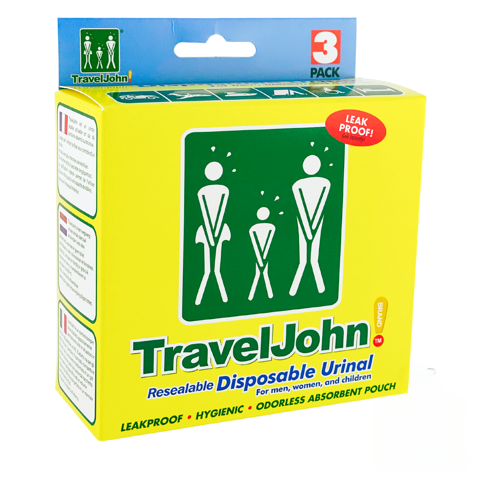 Travel John Disposable Urinal (1) - First Aid Distributions