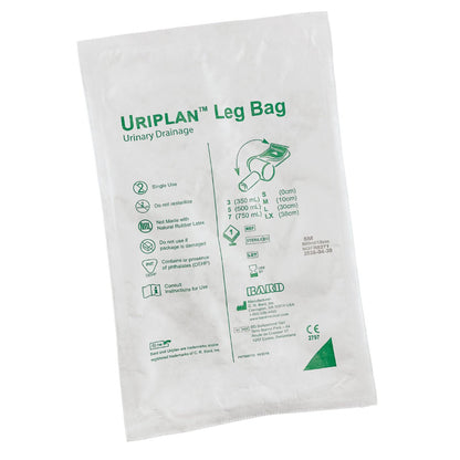 Uriplan Leg Bag 500ml Sterile with 10cm Inlet - Bard (1) - First Aid Distributions