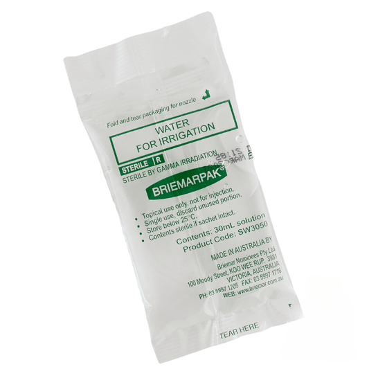 Water For Irrigation Sachet 30ml (1) - First Aid Distributions