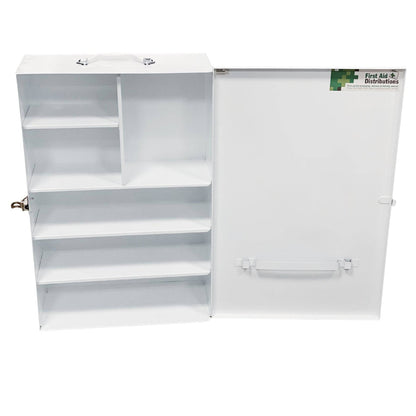 Empty First Aid Metal Cabinet Large - White (1) - First Aid Distributions