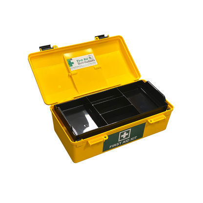 Empty First Aid Box Portable - Yellow Lift Out Tray (1)