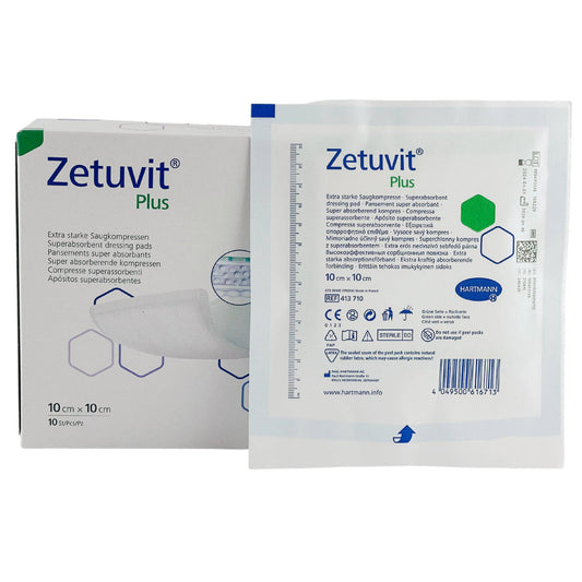 Zetuvit Plus Wound Dressing 10cm x 10cm Box (10) - First Aid Distributions