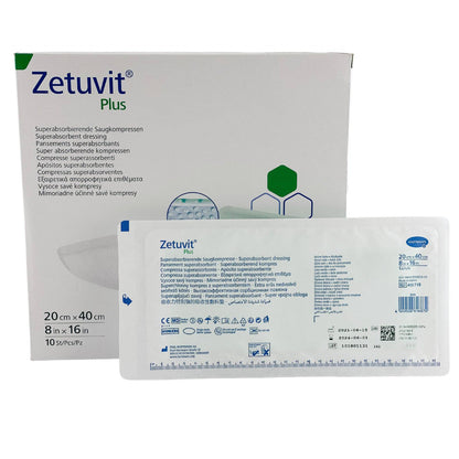 Zetuvit Plus Wound Dressing 20cm x 40cm Box (10) - First Aid Distributions