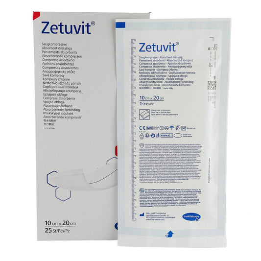 Zetuvit Wound Dressing 10cm x 20cm Box (25) - First Aid Distributions