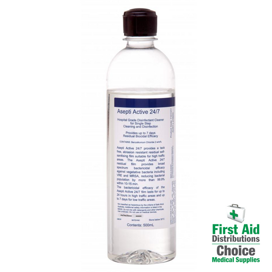 CLEARANCE Asepti Active Hospital Grade Disinfectant Detergent 500ml - First Aid Distributions