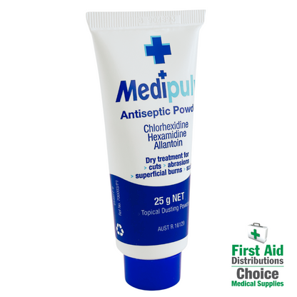 Medipulv Antiseptic Powder 25g (1) - First Aid Distributions