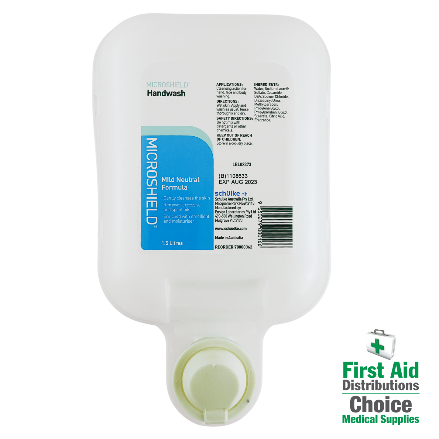 Microshield Handwash 1.5L (1) - First Aid Distributions