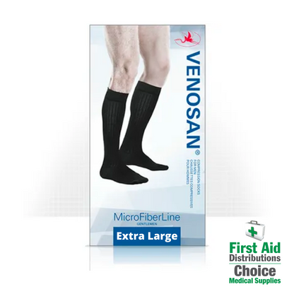 MicroFiberline Compression Socks for Men 15-20 mmHg - Venosan (1) - First Aid Distributions