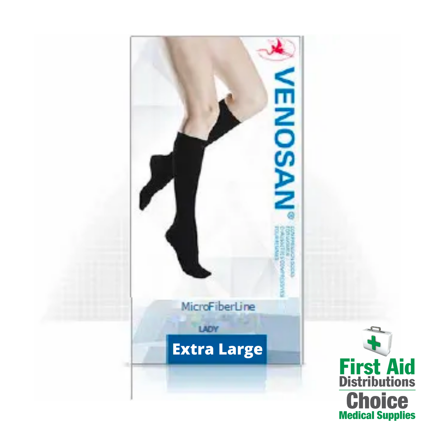 MicroFiberline Compression Socks for Women 15-20 mmHg - Venosan (1) - First Aid Distributions