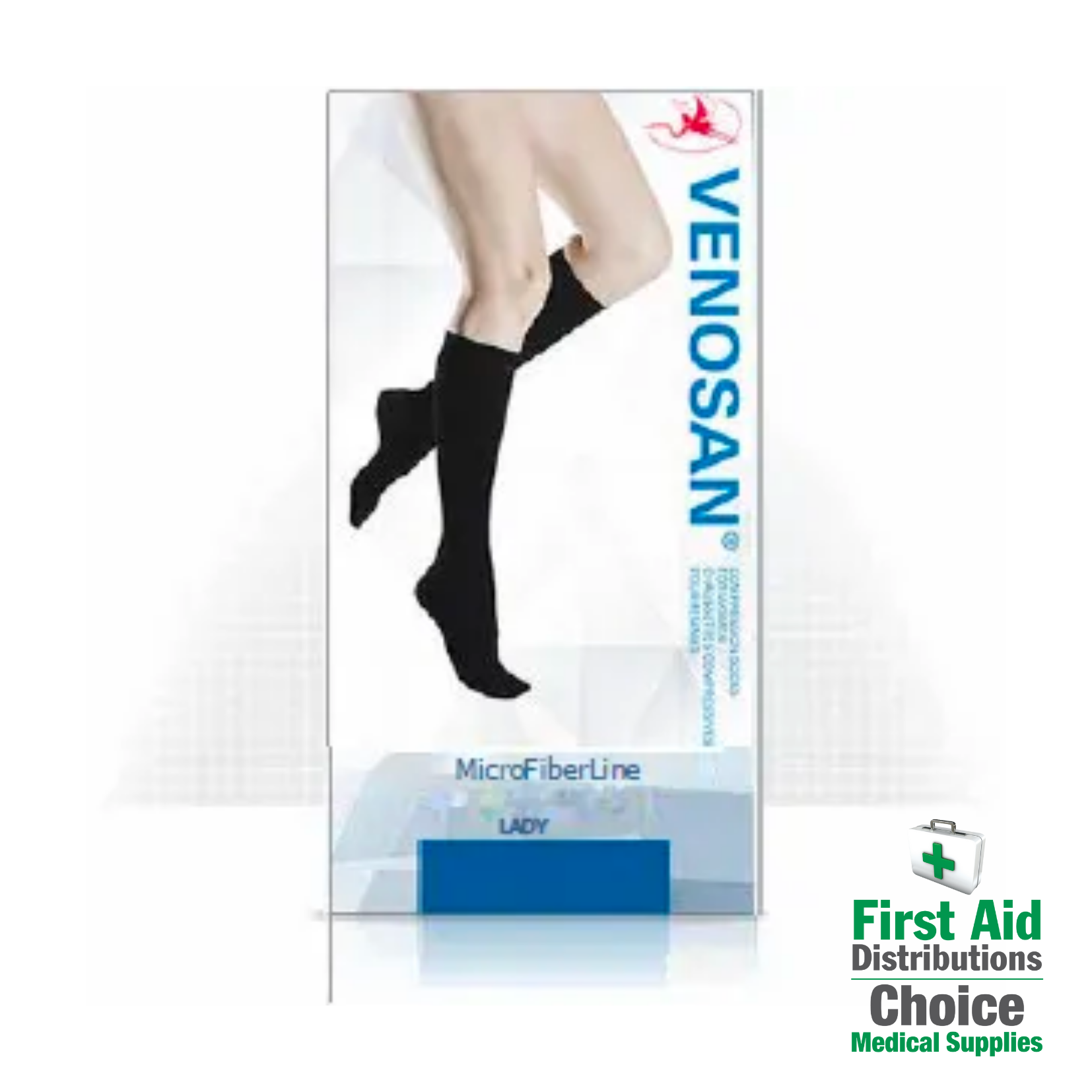 MicroFiberline Compression Socks for Women 15-20 mmHg - Venosan (1) - First Aid Distributions