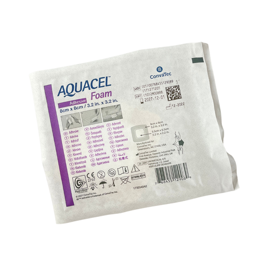 Aquacel Foam Adhesive 8cm x 8cm (1) - First Aid Distributions